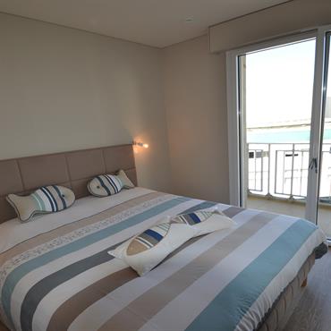 Chambre douce avec atmosphère marine 