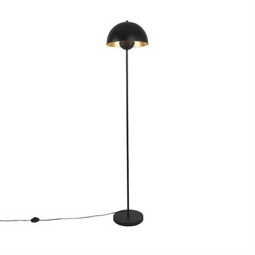 Lampadaire en acier noir
