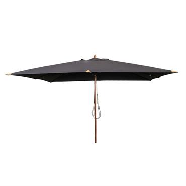 Parasol droit gris 4x3 m