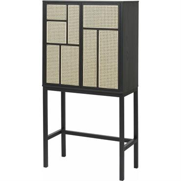 Cabinet en cannage et chêne noir Air - Design House Stockholm