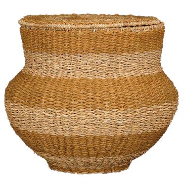 Donnez à votre intérieur un aspect luxueux avec ce panier de rangement Tacoma de Mica Decorations. Le panier avec couvercle est fabriqué en jute naturel et est joliment tressé avec ...