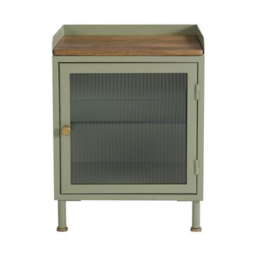 Table de chevet en verre