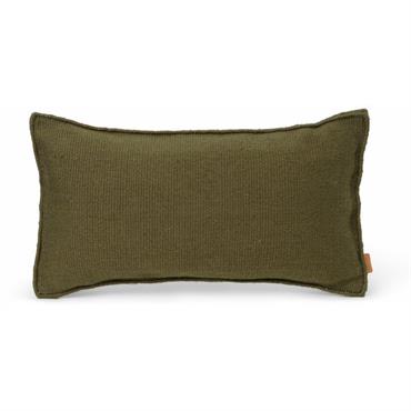 Coussin extérieur en polyester recyclé vert olive 53 x 28 cm Desert