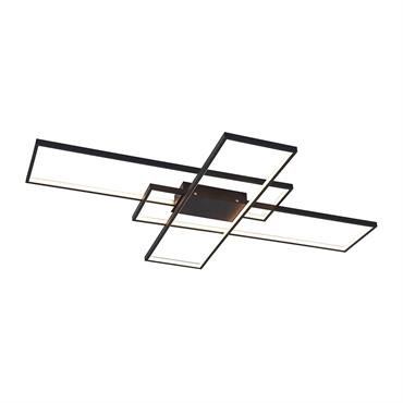 Plafonnier LED en Métal Noir
