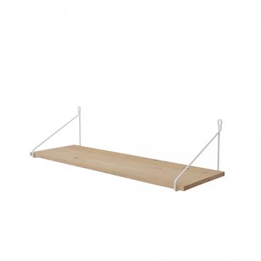 Etagère Vintage Chêne Rustique Brut 80 x 25 cm