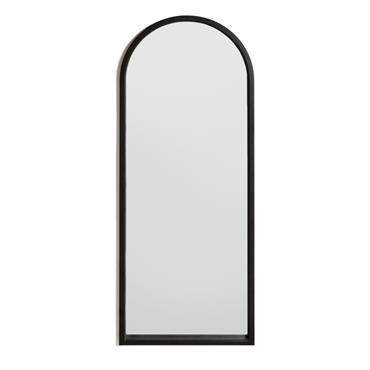 Miroir sur pied en forme d’arc couleur noir