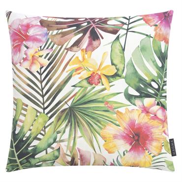 Housses de coussin exterieur  motif jungle Dralon Lot de 2 - 50x50
