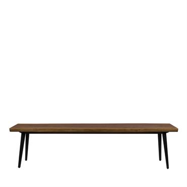 Banc design en noyer 180cm bois foncé