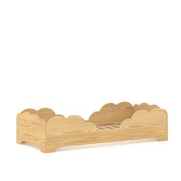 Le lit est en bois de pin de haute qualité. Le lit est bas, seulement 40 cm, il est donc confortable pour l'enfant. Les matériaux utilisés dans la production sont ...