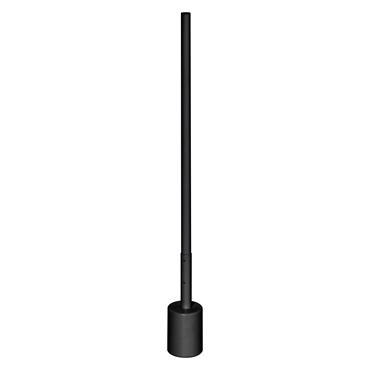 Lampe sur pied en aluminium noir