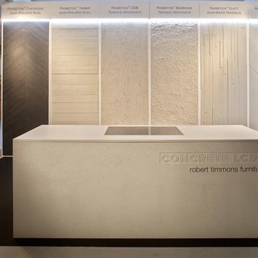 Réalisation du stand lors du salon Clerkenwell Design Week, édition 2016. Installation réalisée par Concrete LCDA avec Robert Timmons Furniture ... Domozoom