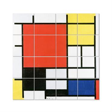 Tableau multi-panneaux - Décoration murale grand format. Composition avec des panneaux de cm. 50x50 chacun.    Impression numérique de haute qualité sur papier satiné de 200 g/m² collé ...