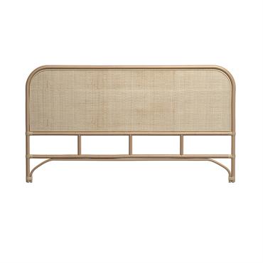 Tête de lit 160 cm en rotin naturel