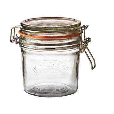 Bocal à conserves avec clip en verre     350 ml