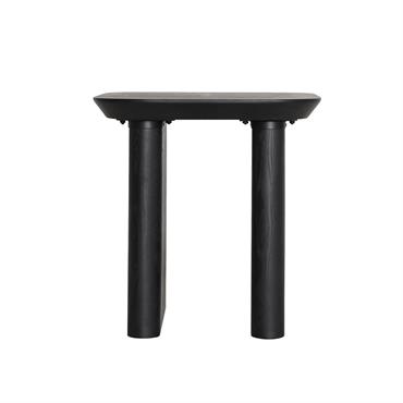 Table basse en bois de sapin noir 58x58x61 cm