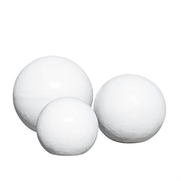 Boules déco design trio blanc