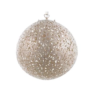 Suspension d’intérieur métal beige