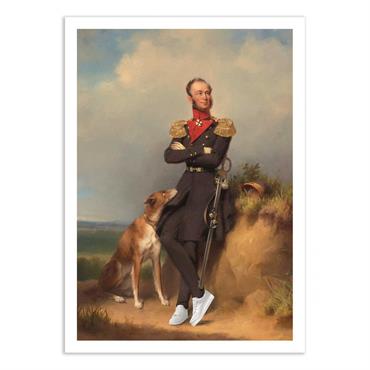 SNEAKER KING - Affiche d'art 50 x 70 cm