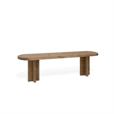 Banc en bois de sapin vieilli 160x45cm