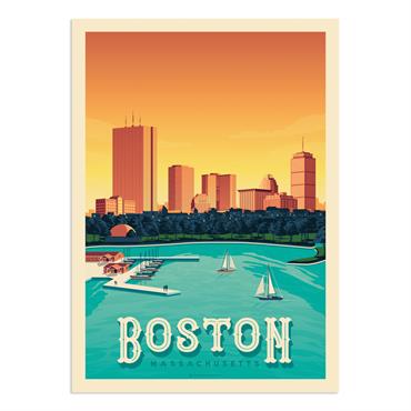 Affiche Boston  30x40 cm