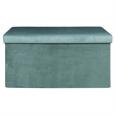 Banc coffre de rangement bleu cadet