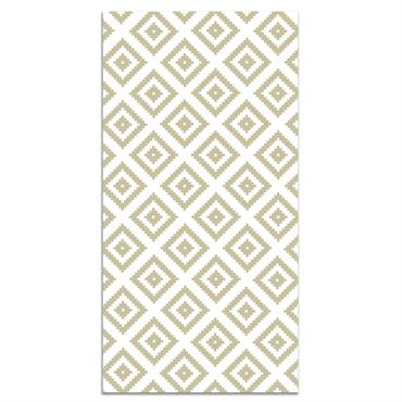 Tapis vinyle carrés vert pastel 120x170cm