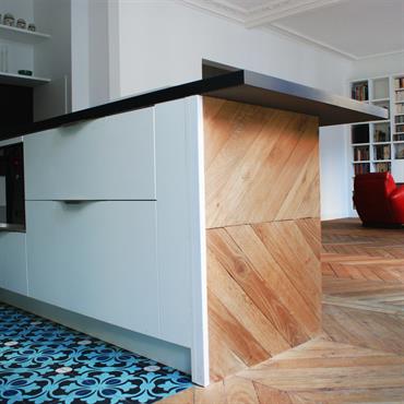 ILOT CENTRAL - PARQUET - CARREAUX CIMENT