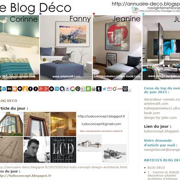 Bienvenue sur le BLOG DECO  :: http://annuaire-deco.blogspot.fr

Vous êtes sur un blog personnel qui répertorie en articles présentations des professionnels ... Domozoom