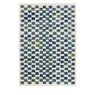 Quelque chose nous dit que vous ne résisterez pas bien longtemps au charme contemporain du tapis Addo II fabriqué en Belgique. Ses motifs géométriques en relief, sa teinte bleue aux accents ...