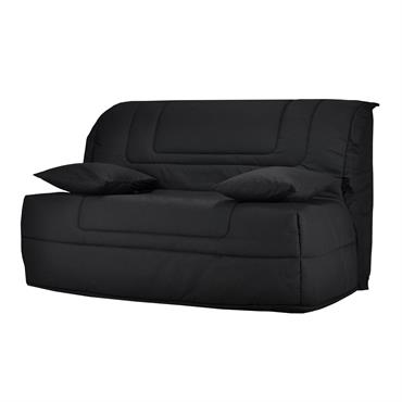 Banquette BZ avec matelas Bultex noir 140 x 190 cm