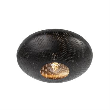 Plafonnier en acier noir