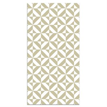 Tapis vinyle forme géométrique vert pastel 60x200cm