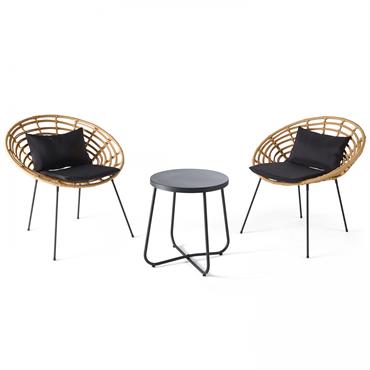 Compact et accueillant avec son style zen et naturel, le salon de jardin 2 places Antalya est parfait pour aménager un coin détente confortable et peu encombrant. Sa petite table ...
