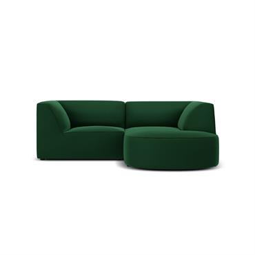 Canapé D'Angle Droit 3 places en Velours Vert