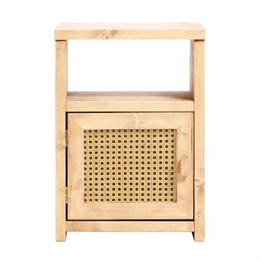 Les fibres naturelles deviennent un ''must'' pour tout amateur de décoration durable. Notre table de chevet avec porte Haydé est fabriquée artisanalement à partir de bois d'épicéa stratifié provenant de ...