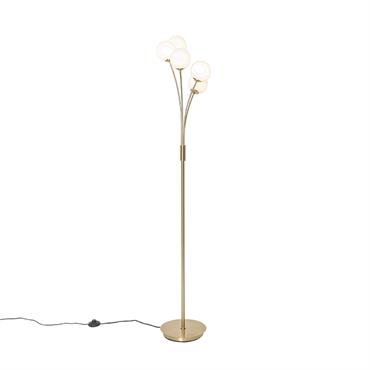 Lampadaire en acier doré