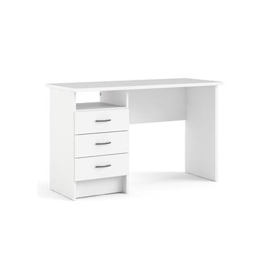 Bureau effet bois blanc 125x48 cm