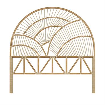 Tête de lit en rotin naturel 140 cm