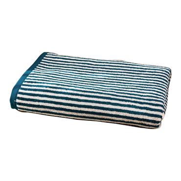 Gardez la ligne avec ce drap de bain 70x140 bleu canard en coton 450 g/m². Une excellente qualité déponge tissée en fils retors de pur coton, 450 g/m2, lavable à ...