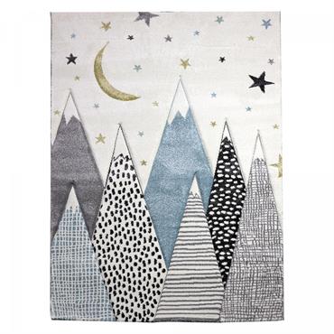 Un Amour De Tapis est une PME française, son entrepôt est en Essonne. tapis enfant 80x150 rectangle tissé gris et bleu SNOWSKY Jadorel par Un Amour de tapis. A la ...
