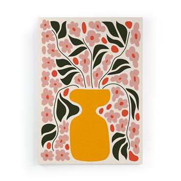 Peinture sur toile 60x40 imprimé HD pot de fleurs