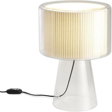 Lampe de bureau en verre soufflé blanc 41cm Mercer - Marset