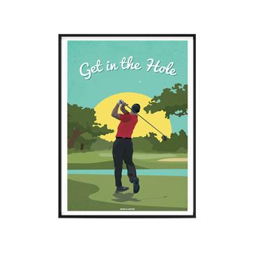 Affiche Golf - Golf In The Hole 30 x 40 cm