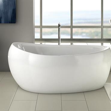 Grande salle de bains, au look épuré et moderne.  Domozoom