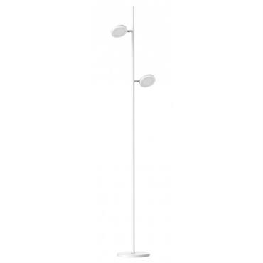 Lampadaire design en métal blanc