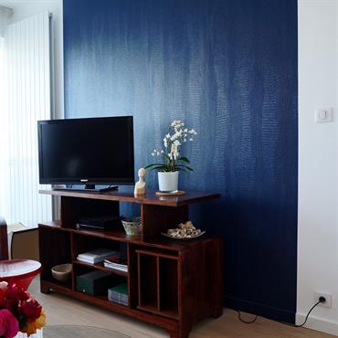 Rénovation d'un appartement complet avec réalisation d'une bibliothèque sur-mesure  Domozoom