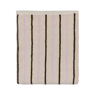 Serviette de bain rose en coton organique H150x100cm