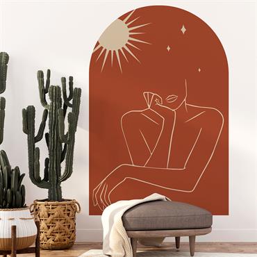 Papier Peint arche femme abstraite 180x120cm