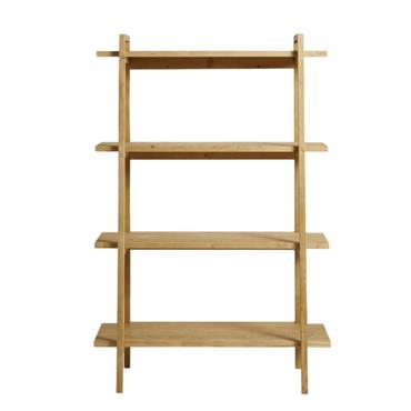 Bibliothèque en bois d’épicéa couleur marron clair