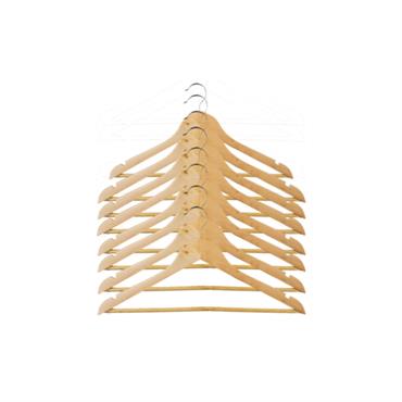 Set de 8 cintres classiques en bois